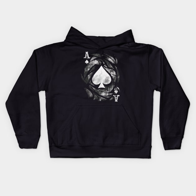 Ace of Spades Kids Hoodie by LR_Collections